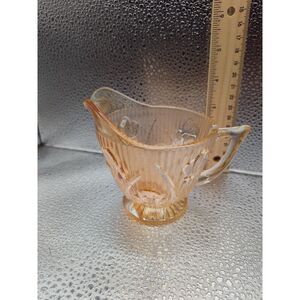 Creamer Pitcher Jeanette Iris & Herringbone Marigold Depression Carnival Glass